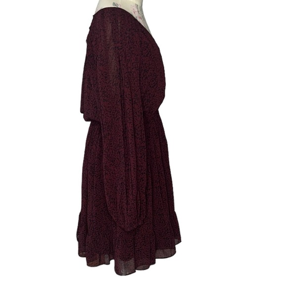 Madewell Pleated Sleeve Retro Mini dress balloon sleeves, V-neckline size M - Picture 5 of 16